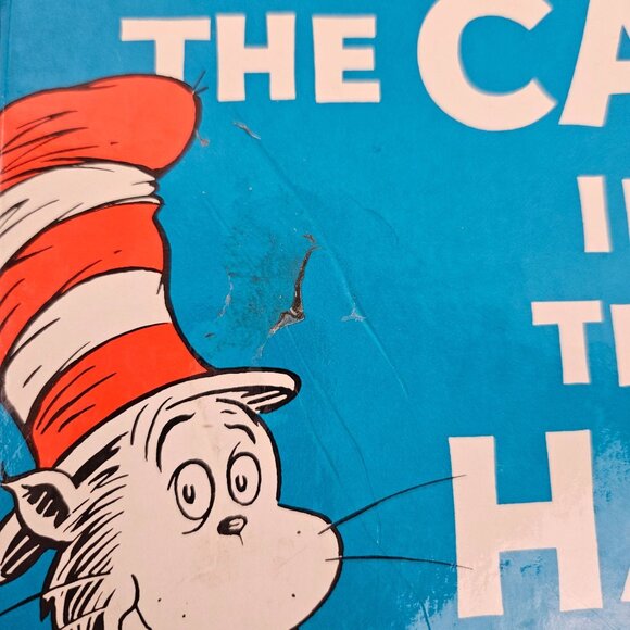 Vintage Dr Seuss The Cat In The Hat Hardback Book 1957 Beginner Random House - Picture 10 of 10